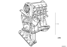 Zespół napędowy silnika (11_0027) dla BMW 5' E34 518i Tou ECE
