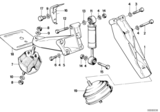 Zawieszenie silnika/amortyzacja silnika (11_0067) dla BMW 3' E30 318i 4-d USA