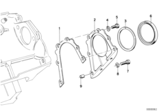 Skrzynia korbowa cylind./Elementy dod. (11_4303) dla BMW 3' E30 323i 4-d ECE