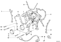 Obudowa skrzyni łańcuchowej, dolna (11_4597) dla BMW 7' E32 750iL Lim ECE