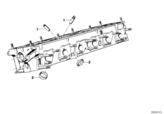 Elementy dodatkowe głowicy cylindrów (11_4377) dla BMW 3' E30 325i Cab ECE