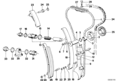 Mechanizm ster.-łańcuch sterujący (11_0428) dla BMW 7' E23 745i Lim ZA