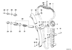 Mechanizm ster.-łańcuch sterujący (11_0432) dla BMW 3' E30 320is 2-d ECE