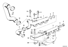 Prowadzenie węży wody ukł. chłodn. (11_0781) dla BMW 5' E28 M5 Lim ECE