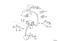 Sterowanie podciśnieniowe - reg. prędk. (11_0869) dla BMW 3' E30 324td 4-d ECE