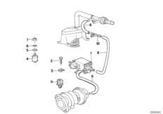 Sterowanie podciśnieniowe-AGR (11_0872) dla BMW 3' E30 324td Tou ECE