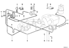 Sterowanie podciśnieniowe-AGR (11_0883) dla BMW 3' E30 323i 4-d ECE