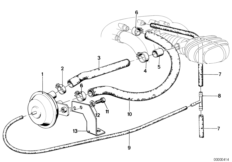Sterowanie podciśnieniowe-silnik (11_0887) dla BMW 5' E12 520i Lim ECE