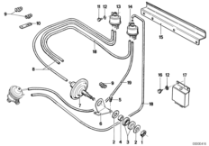 Sterowanie podciśnieniowe-AGR (11_0889) dla BMW 5' E12 518 Lim ECE