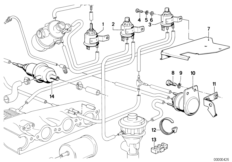 Sterowanie podciśnieniowe-AGR (11_0899) dla BMW 6' E24 630CSi Cou USA
