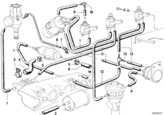 Sterowanie podciśnieniowe-AGR (11_0906) dla BMW 6' E24 630CSi Cou USA
