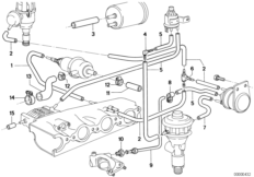 Sterowanie podciśnieniowe-AGR (11_0907) dla BMW 7' E23 728i Lim ECE