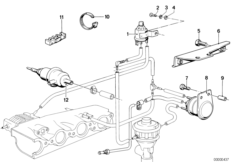 Sterowanie podciśnieniowe-AGR (11_0912) dla BMW 7' E23 728i Lim ECE