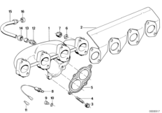 Kolektor wydechowy (11_1062) dla BMW 3' E30 318i 2-d USA