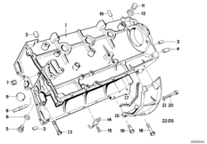 Blok silnika (11_1096) dla BMW 3' E30 M3 2-d USA