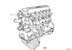 Zespół napędowy silnika (11_4816) dla BMW 5' E34 525td Tou ECE