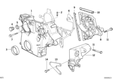 Obudowa skrzyni łańcuchowej (11_4824) dla BMW 5' E34 525td Lim ECE