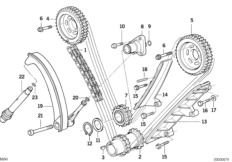 Mechanizm ster.-łańcuch sterujący dolny (11_4840) dla BMW 8' E31 840i Cou ECE