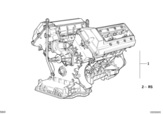 Zespół napędowy silnika (11_4847) dla BMW 5' E34 540i Tou ECE