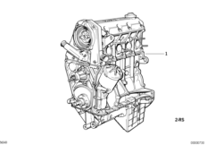 Zespół napędowy silnika (11_1292) dla BMW 3' E36 316i Lim ZA