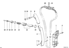 Mechanizm ster.-łańcuch sterujący (11_6025) dla BMW 3' E36 M3 Cou ZA