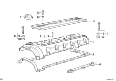 Głowica cylindrów/pokrywa głowicy (11_6029) dla BMW 3' E36 M3 Cou ECE