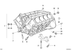 Blok silnika (11_4892) dla BMW 5' E34 540i Lim ECE