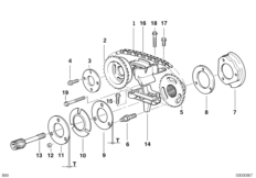 Mechanizm ster.-łańcuch sterujący górny (11_4906) dla BMW 5' E34 525ix Lim ECE