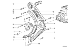 Mechanizm ster.-łańcuch sterujący (11_6065) dla BMW 3' E36 325tds Lim ECE