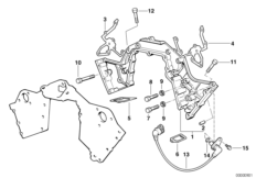 Obudowa skrzyni łańcuchowej, górna (11_4918) dla BMW 8' E31 850Ci Cou USA