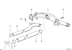 Rurociąg układu chłodniczego (11_1479) dla BMW 7' E38 750i Lim ECE