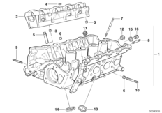 Głowica cylindrowa (11_1504) dla BMW 3' E36 318is Cou ECE