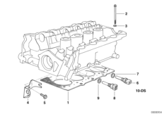 Elementy dodatkowe głowicy cylindrów (11_1505) dla BMW 3' E36 318i Lim USA