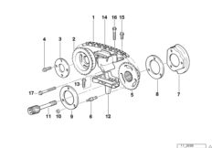 Mechanizm ster.-łańcuch sterujący górny (11_4952) dla BMW 5' E34 525i Lim ECE