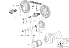 Mechanizm ster.-łańcuch sterujący (11_6117) dla BMW 3' E36 M3 3.2 Cou ECE