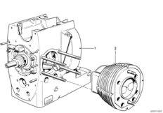 Zespół napędowy/Cylinder z tłokiem (11_1680) dla BMW R 100 RS ECE