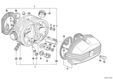 Uszczelki głowicy cylindrów i pokrywy (11_1692) dla BMW R 80 R 91 ECE