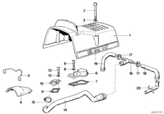 Pokrowiec/Odpowietrzanie silnika (11_1694) dla BMW R 100 RS USA