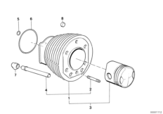 Cylinder zespolony (11_1707) dla BMW R65T ECE