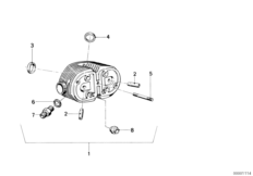 Elementy dodatkowe głowicy cylindrów (11_1709) dla BMW R65 USA