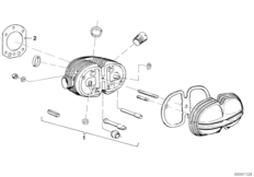 Głowica cylindrowa (11_1729) dla BMW R60/5 ECE