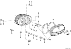 Pokrywa głowicy (11_1730) dla BMW R90/6 USA