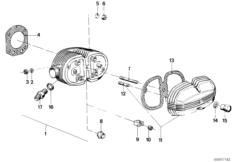 Uszczelki głowicy cylindrów i pokrywy (11_1749) dla BMW R 60 /7 ECE