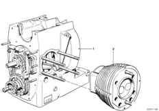Zespół napędowy silnika (11_1758) dla BMW R50/5 ECE