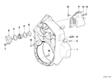 Obudowa pośrednia/osłona prądnicy (11_1768) dla BMW K 1100 RS (0522,0532) USA