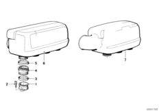 Kolektor powietrza /Króciec ssący (11_1776) dla BMW K 100 83 (0501,0511) ECE