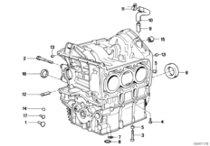 Skrzynia korbowa cylind./Elementy dod. (11_1797) dla BMW K 75 S (0563,0572) USA