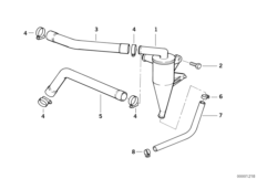 Odpowietrzanie silnika (11_1840) dla BMW R 1100 RS 93 (0411,0416) ECE