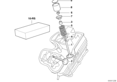 Sterowanie zaworów-wlot/wylot (11_2937) dla BMW F 650 GS Dakar 00 (0173,0183) USA