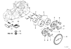Pompa olejowa-elementy pojedyncze (11_1863) dla BMW F 650 ST 97 (0163,0168) ECE